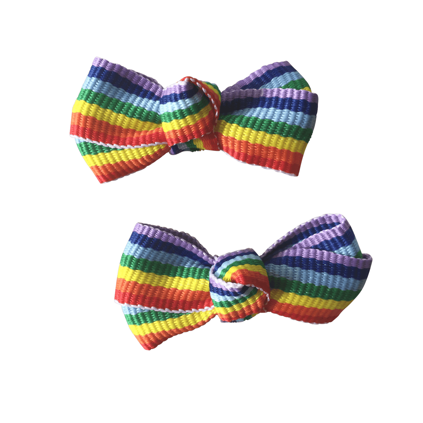 Tiny Rainbow Bowties - Ponytails and Fairytales