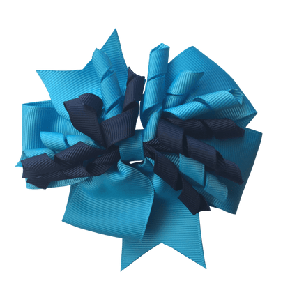 Turquoise & Navy Hair Accessories - Ponytails and Fairytales