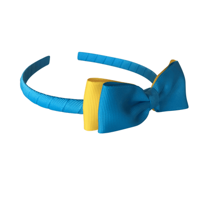 Turquoise & Yellow Hair Accessories - Ponytails and Fairytales