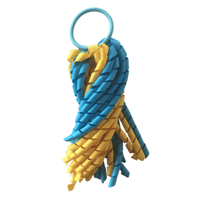 Turquoise & Yellow Hair Accessories - Ponytails and Fairytales