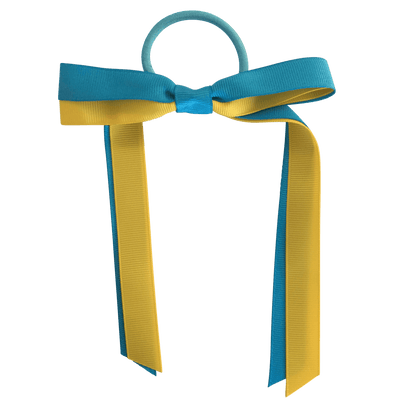 Turquoise & Yellow Hair Accessories - Ponytails and Fairytales