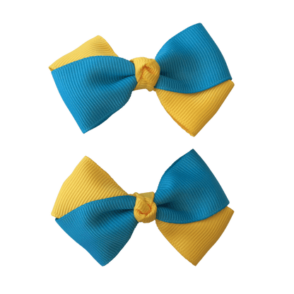 Turquoise & Yellow Hair Accessories - Ponytails and Fairytales