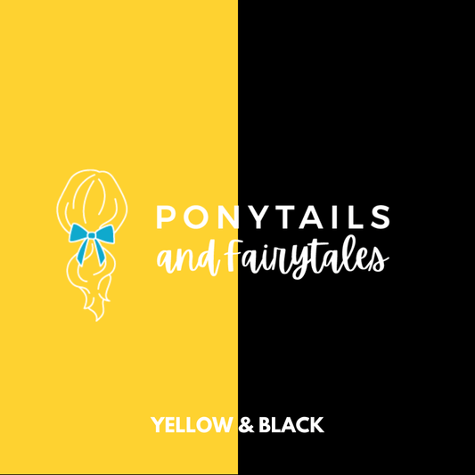 Yellow & Black Hair Accessories - Ponytails and Fairytales