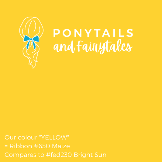 Yellow Hair Accessories - Ponytails and Fairytales