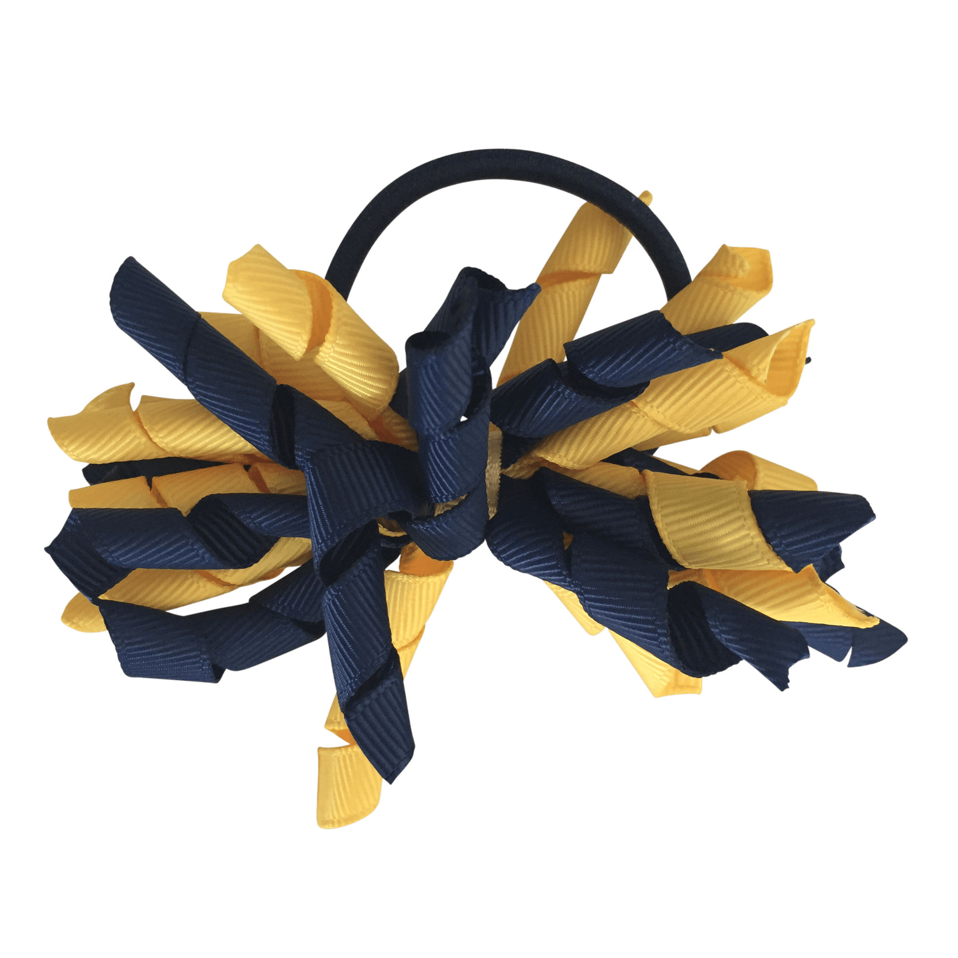 Yellow & Navy Hair Accessories - Ponytails and Fairytales
