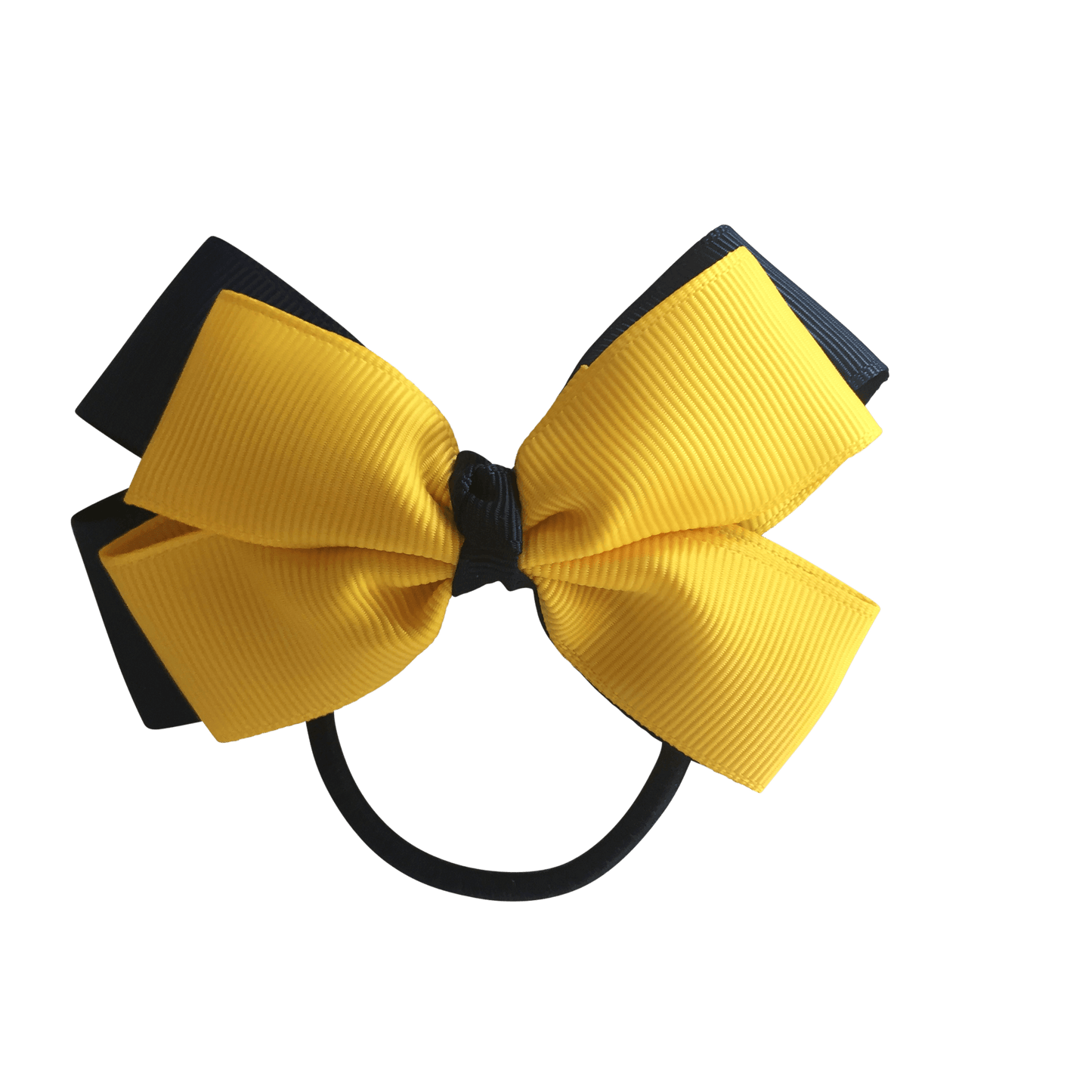 Yellow & Navy Hair Accessories - Ponytails and Fairytales