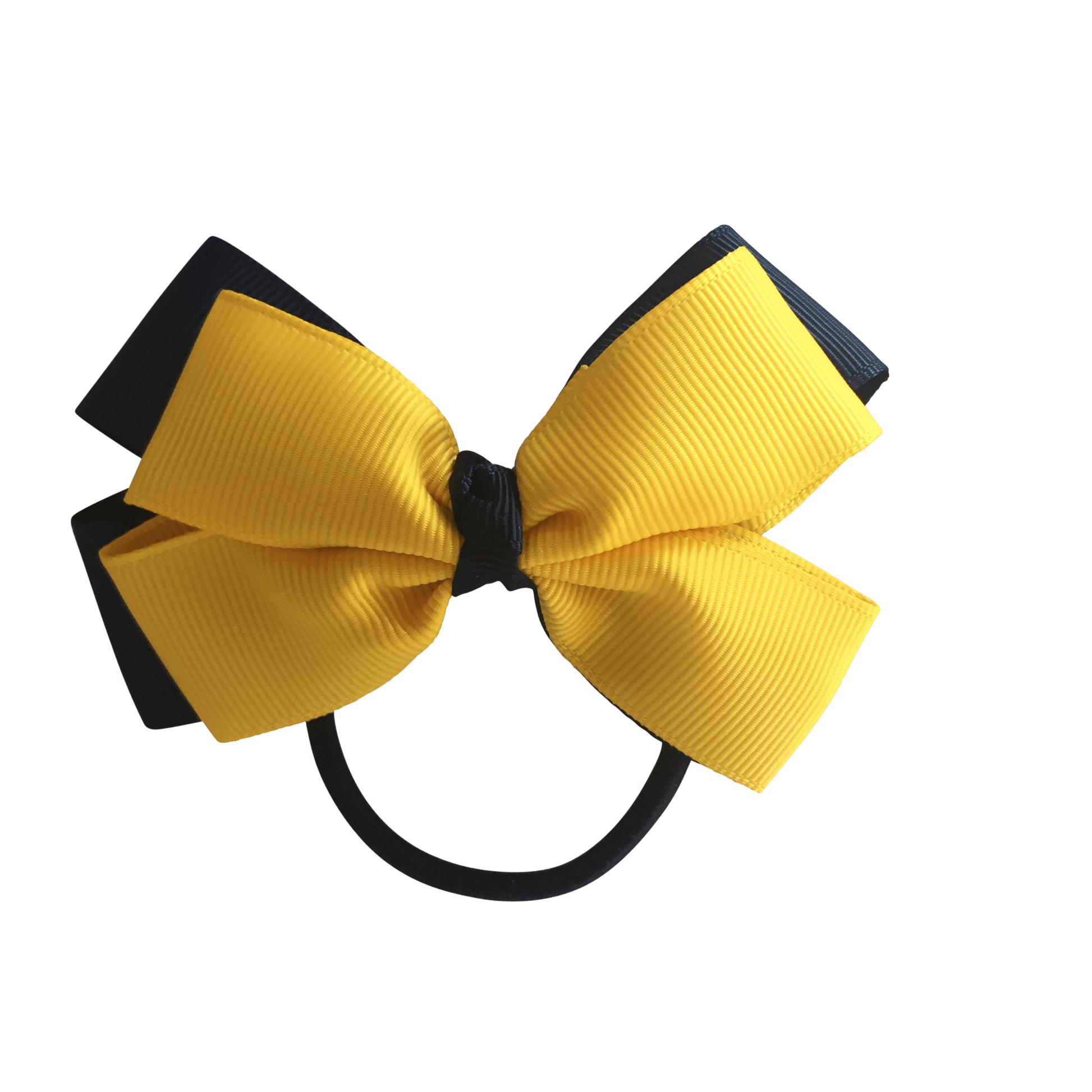 Yellow & Navy Hair Accessories - Ponytails and Fairytales