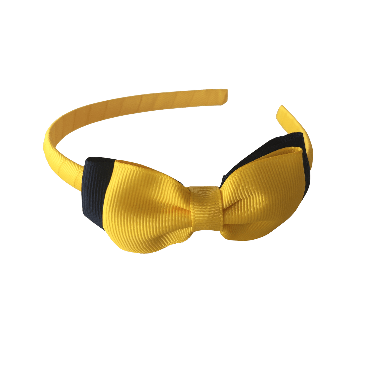 Yellow & Navy Hair Accessories - Ponytails and Fairytales