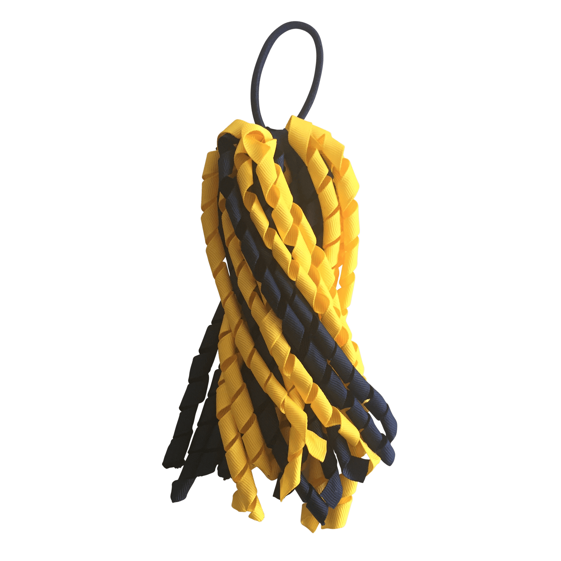 Yellow & Navy Hair Accessories - Ponytails and Fairytales