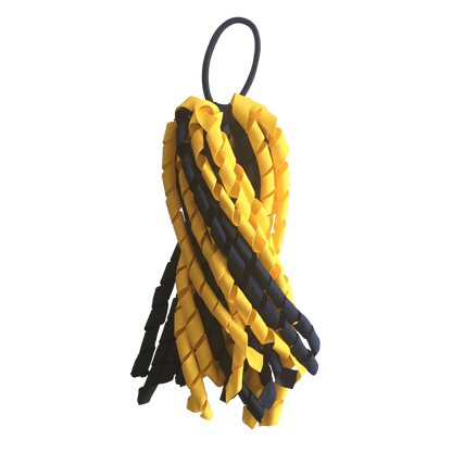 Yellow & Navy Hair Accessories - Ponytails and Fairytales