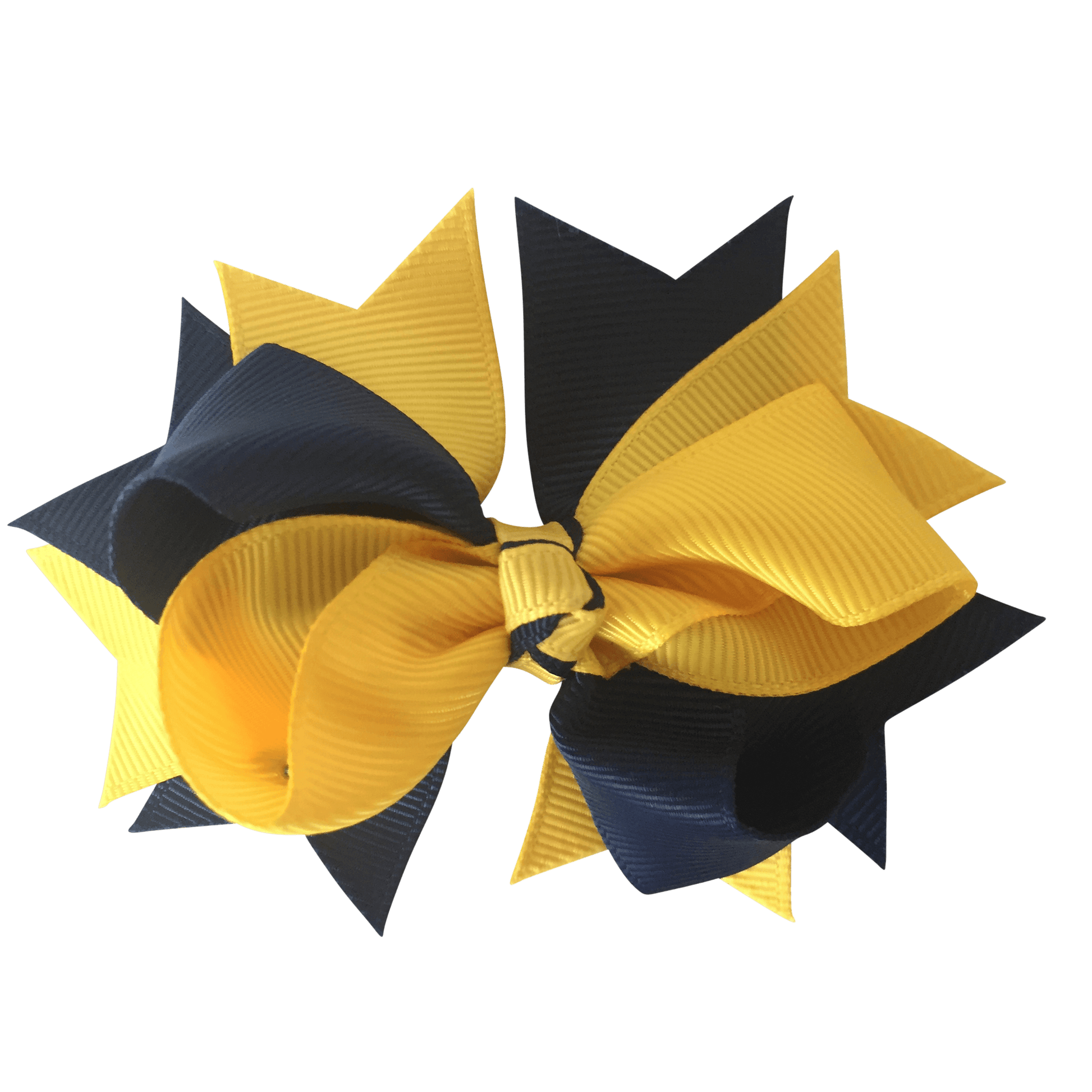 Yellow & Navy Hair Accessories - Ponytails and Fairytales