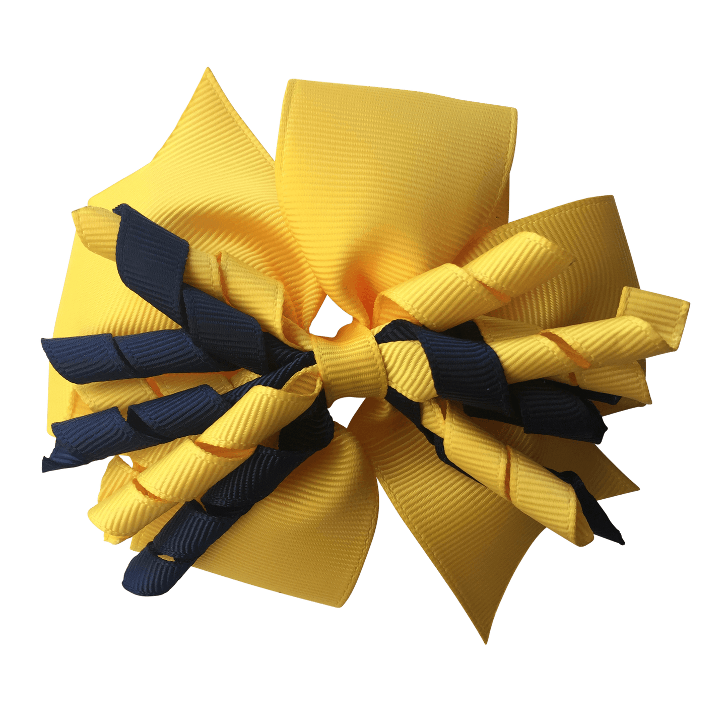 Yellow & Navy Hair Accessories - Ponytails and Fairytales