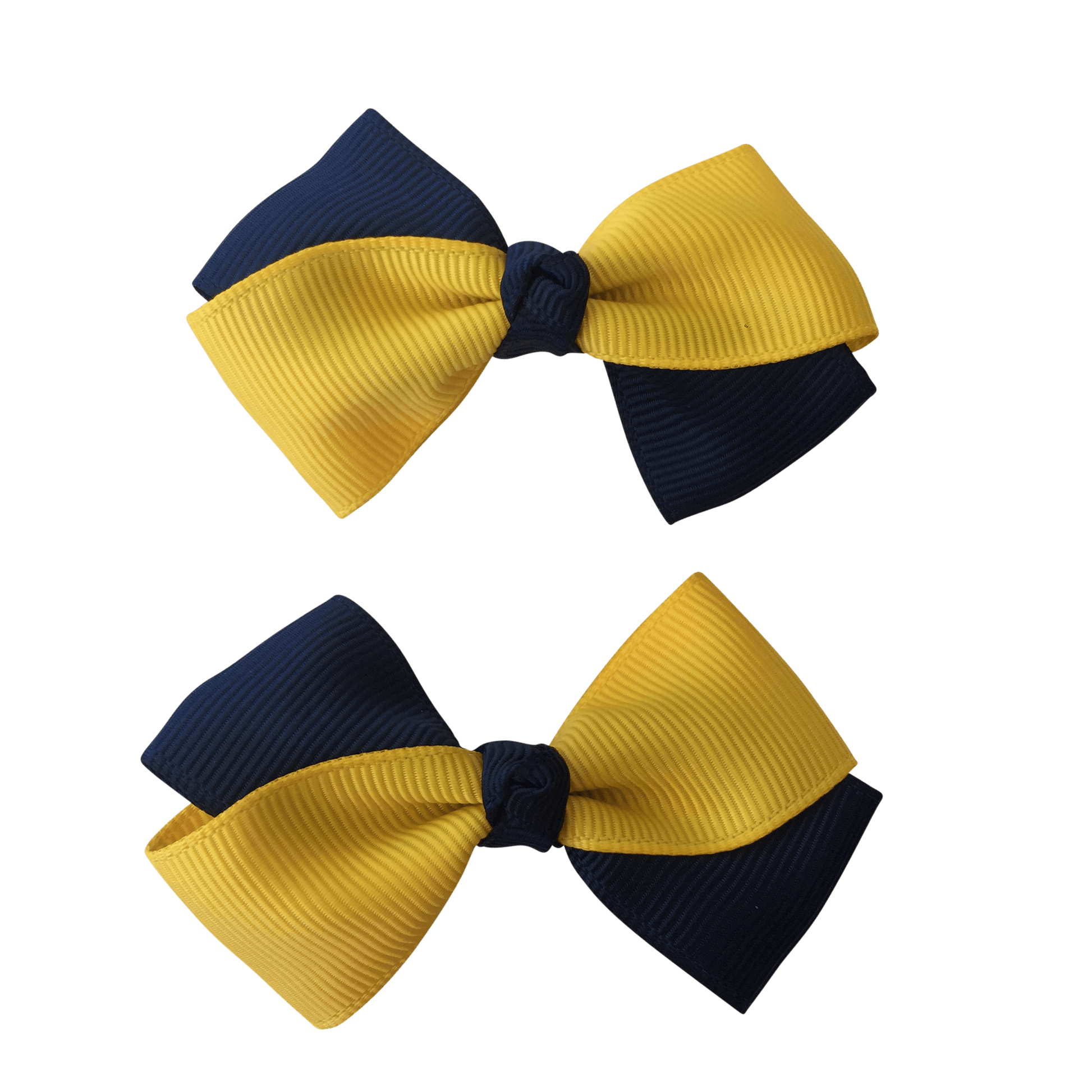 Yellow & Navy Hair Accessories - Ponytails and Fairytales